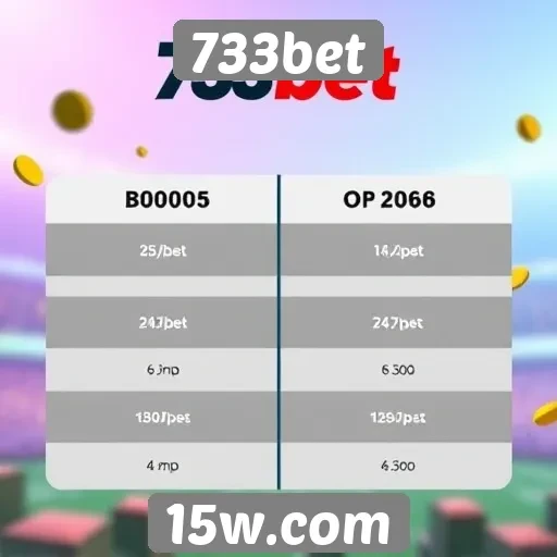 Comparativo de bônus oferecidos pelo 733bet